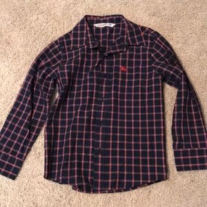 Boys size M L/S button down shirt